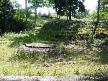 Gun position at Fort Baldwin, Phippsburg, Maine.