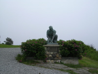 Momument to Maine Fishermen at south tip of Bailey Island, Maine.